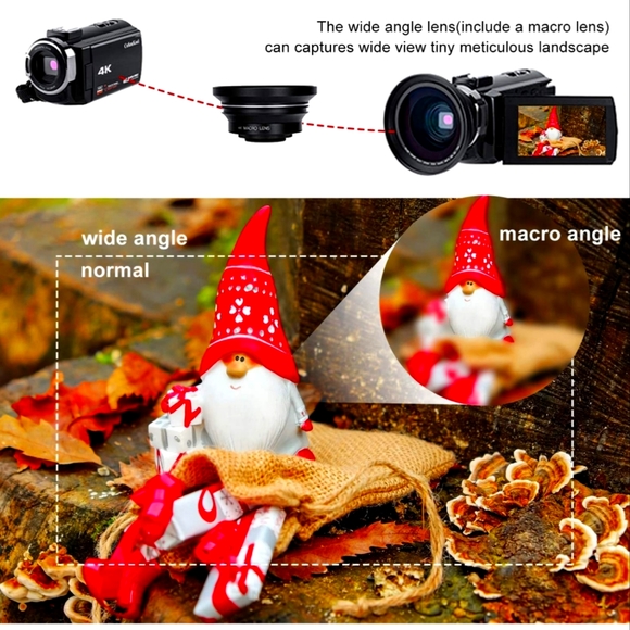 CofunKool Ultra 4K Video Camera Camcorder - Picture 7 of 8